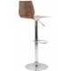 Stork Height Adjustable Wooden Bar Stool